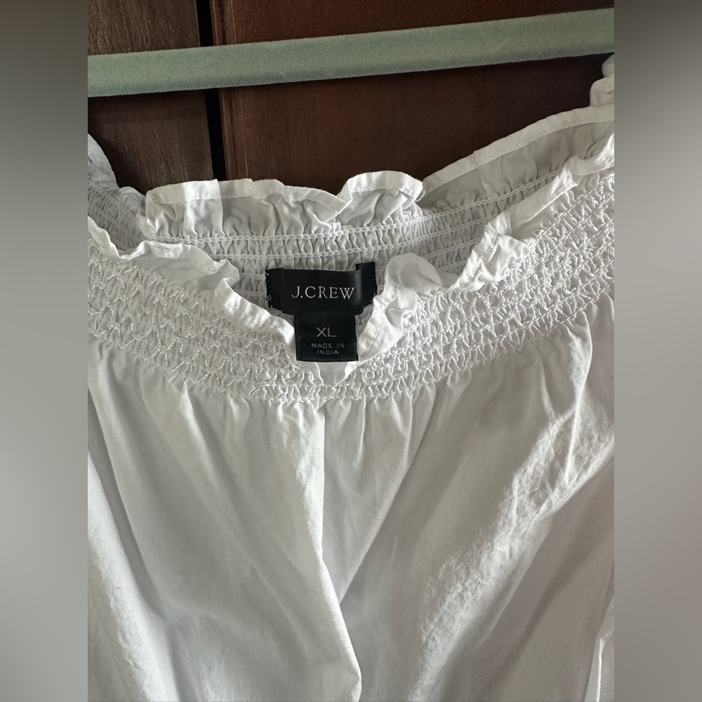 J. Crew Classic 100% Cotton White Mini Dress - Picture 7 of 10